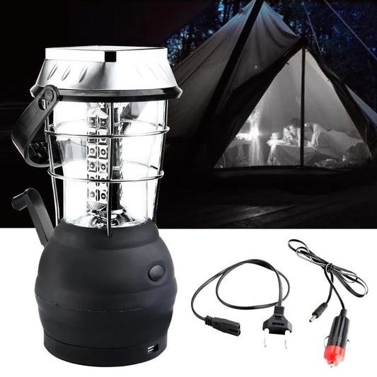 Camping Lantern - Solar Powered Built-In Rechargeable Battery